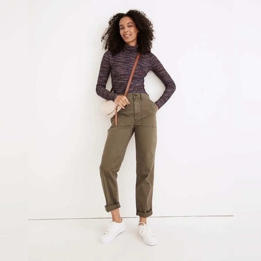 Madewell Perfect Vintage Straight Workwear Pants - Capers - Size 24